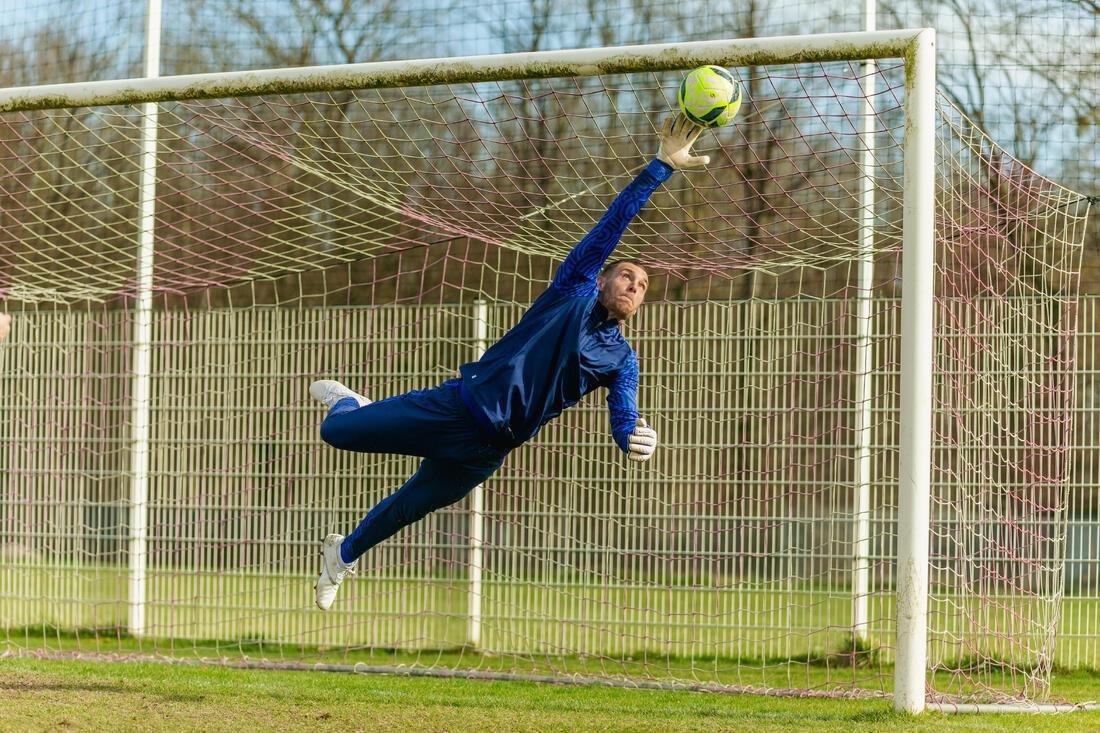 Unisex Football Goalkeeper Gloves - F500 Viralto, White, , large image number 11