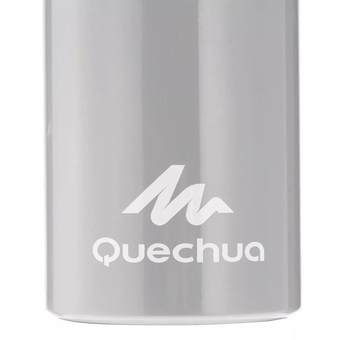 QUECHUA - 0.75L Aluminium Screw-Top Water Bottle, Green