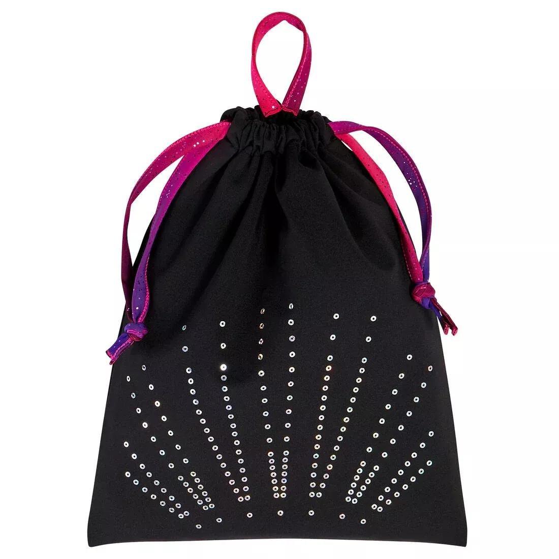 Girls' Sequins Gym Bag, Light Pink, No Color, large image number 1