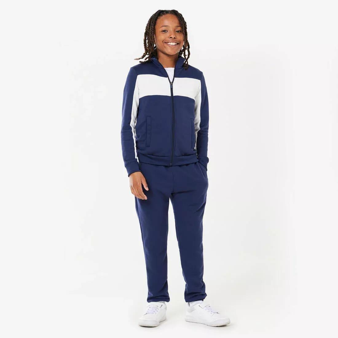 Kids Unisex Breathable Tracksuit, Red, No Color, large image number 1