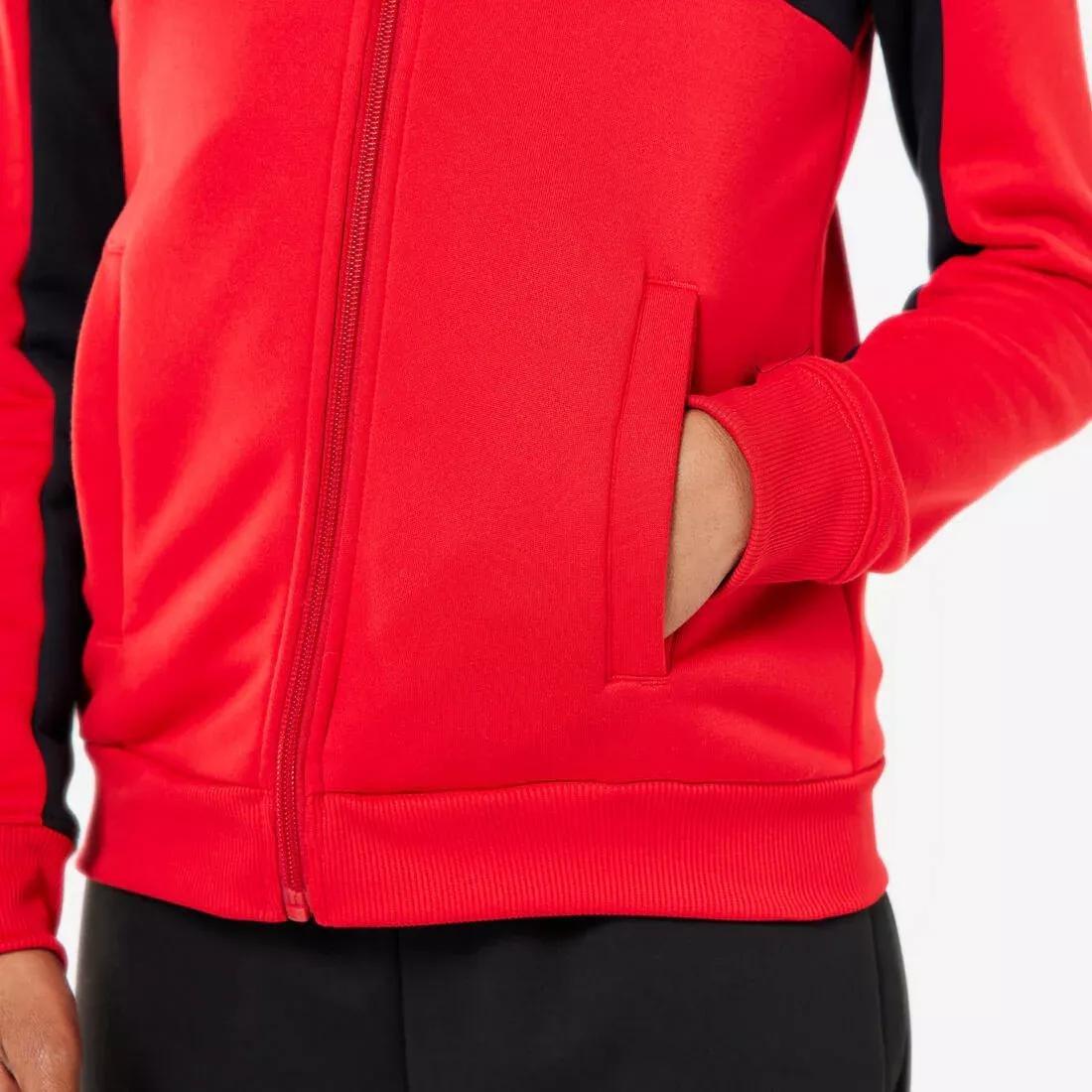 Kids Unisex Breathable Tracksuit, Red, No Color, large image number 6
