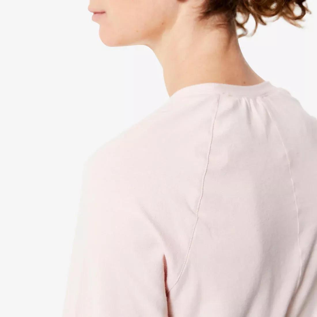 Women Long-Sleeved Fitness T-Shirt - 500, Pink, , large image number 5