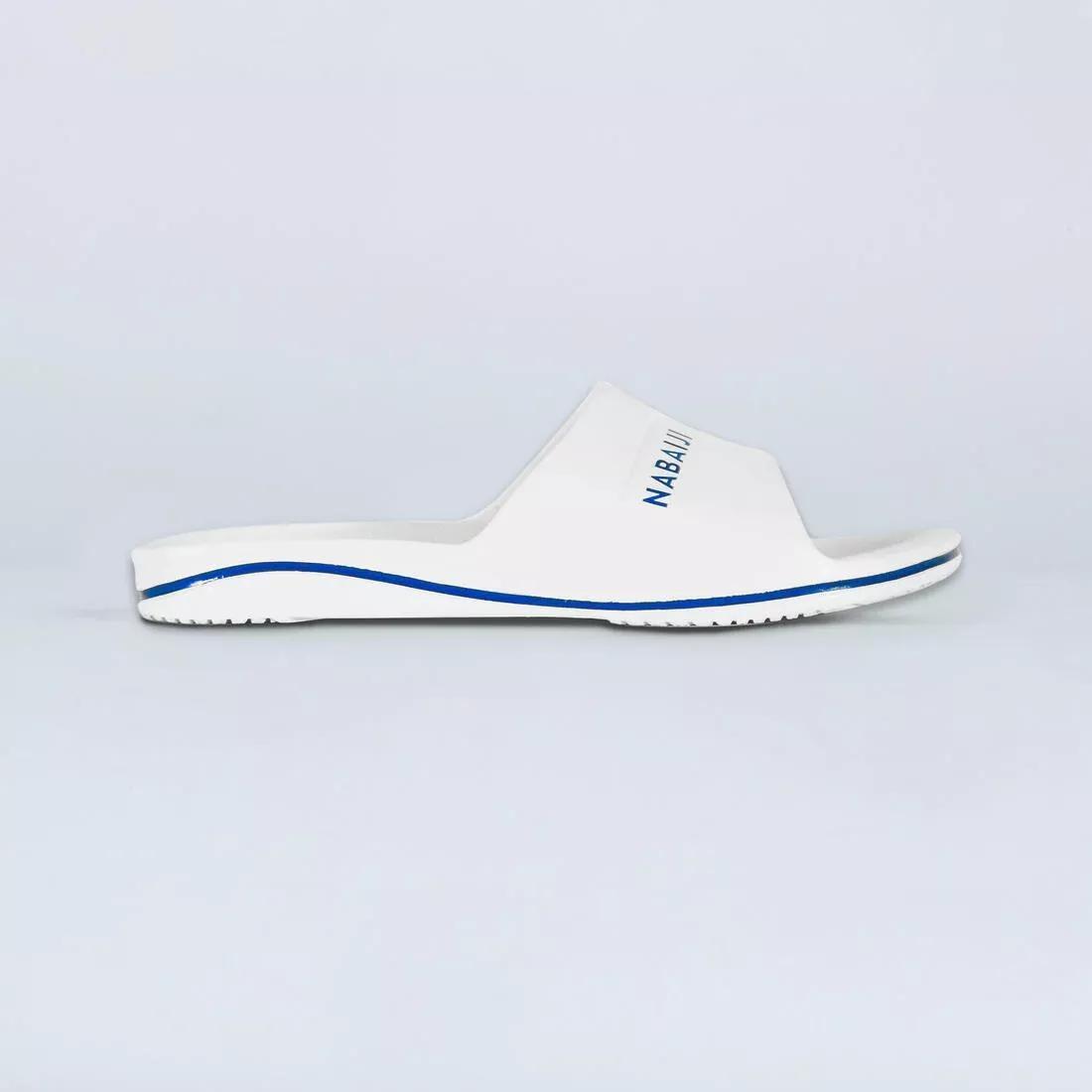 Men's 100 Plus Pool Slides, Ultra White, No Color, large image number 1