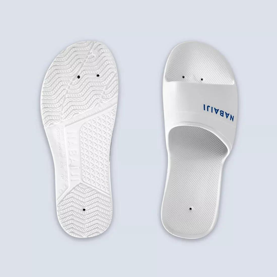 Men's 100 Plus Pool Slides, Ultra White, No Color, large image number 2