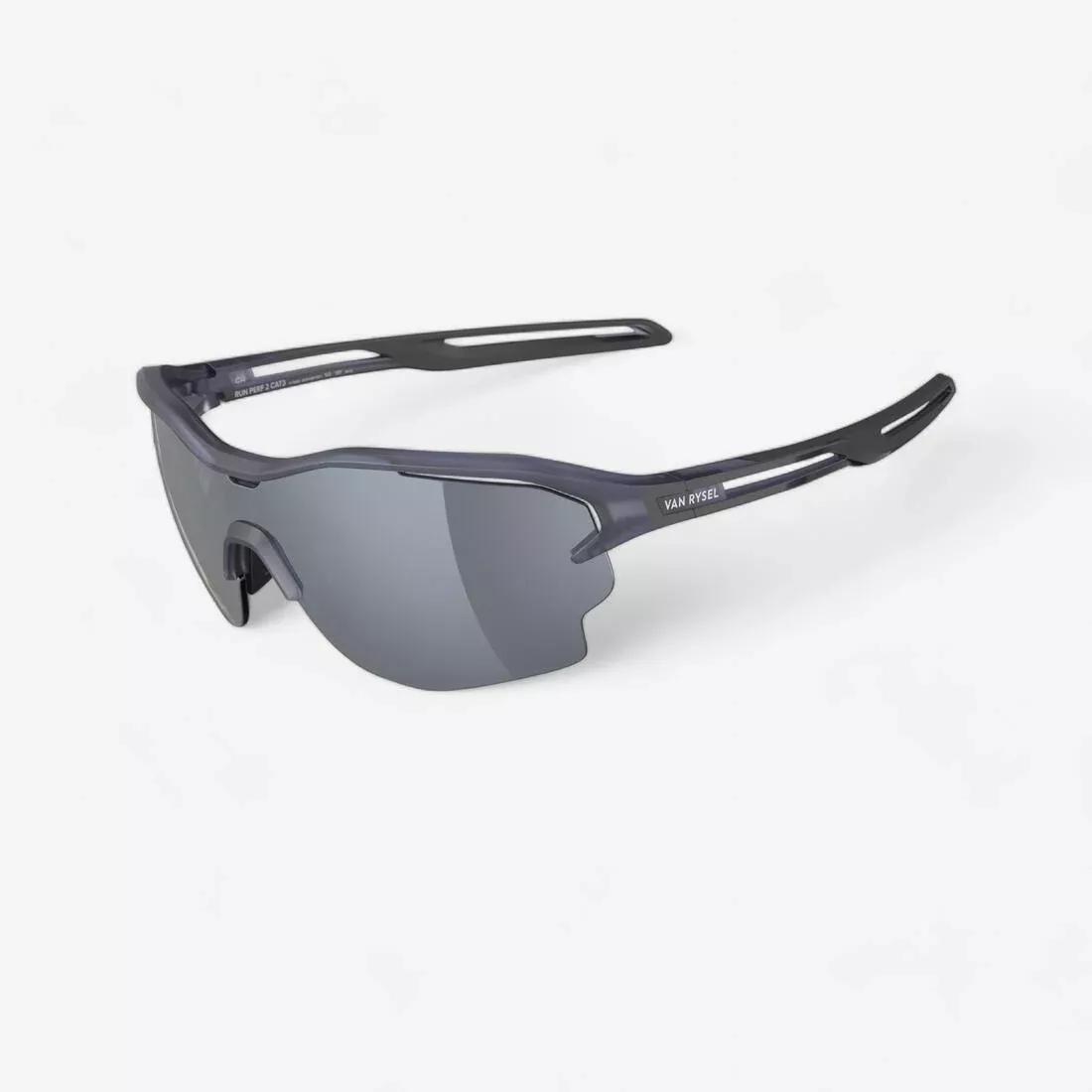 Unisex Runperf 2 Translu Running Sunglasses Category 3, Grey, No Color, large image number 0
