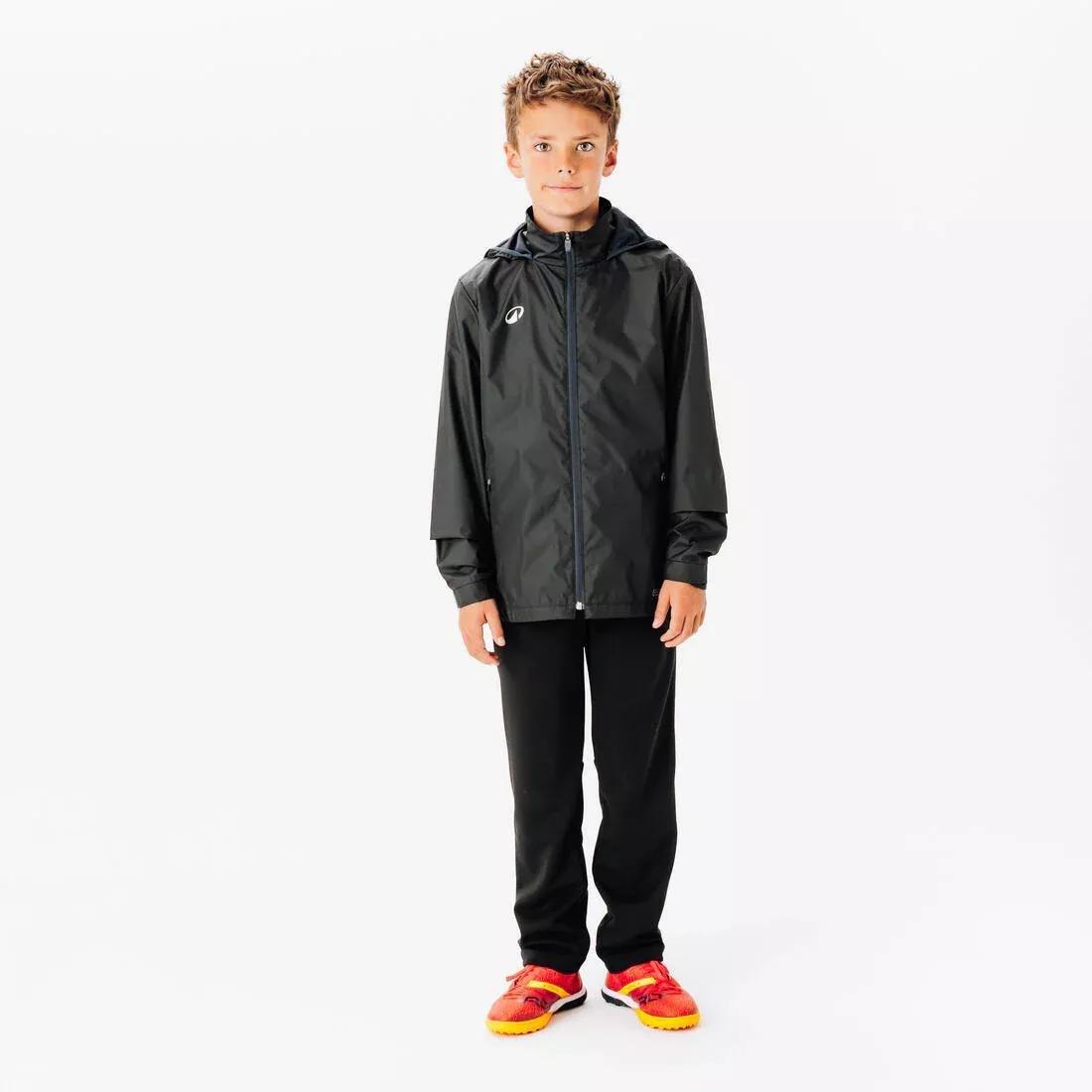Rainproof Football Jacket Viralto Club, Black, No Color, medium