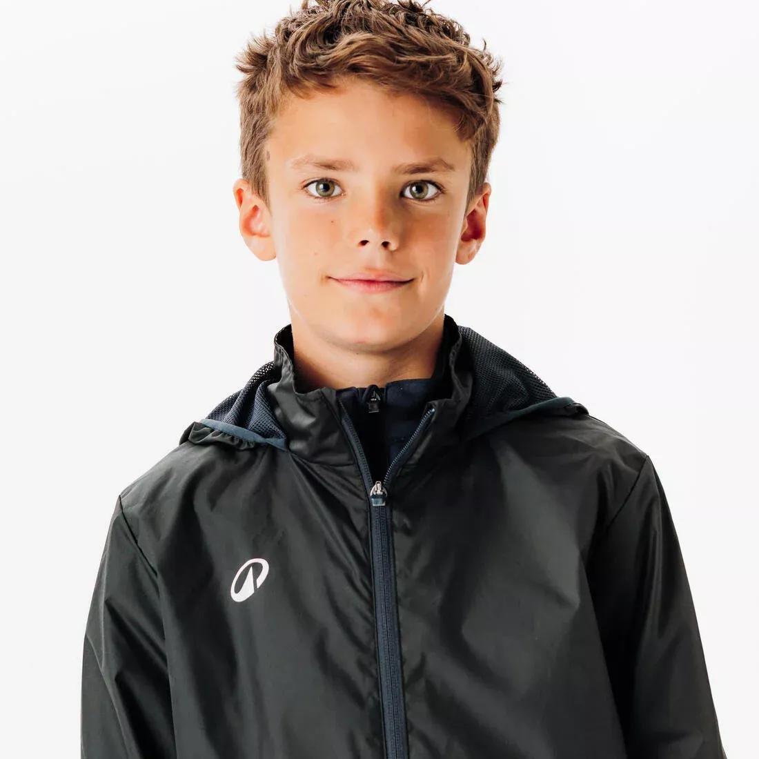 Rainproof Football Jacket Viralto Club, Black, No Color, large image number 3