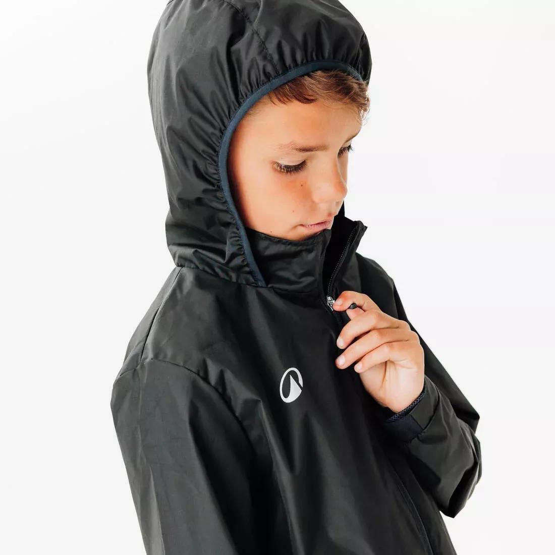 Rainproof Football Jacket Viralto Club, Black, No Color, large image number 7