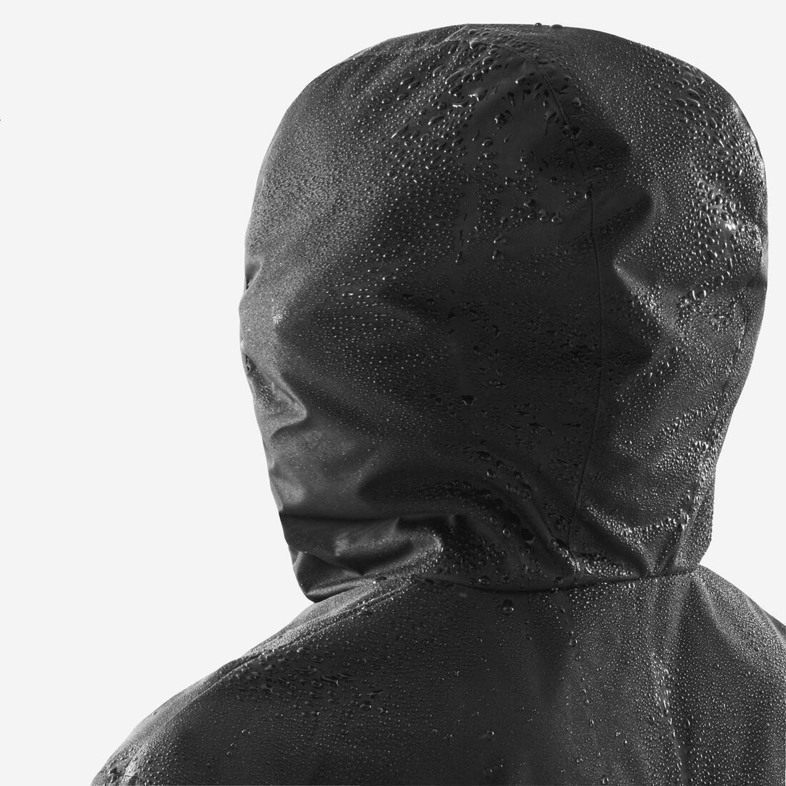 BLACK Rainproof Football Jacket Viralto Club - Black, No Color, medium