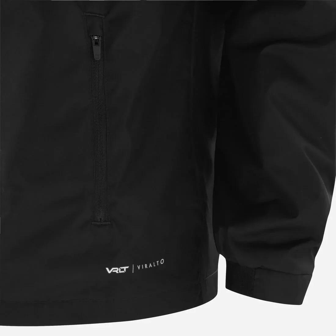 BLACK Rainproof Football Jacket Viralto Club - Black, No Color, large image number 3
