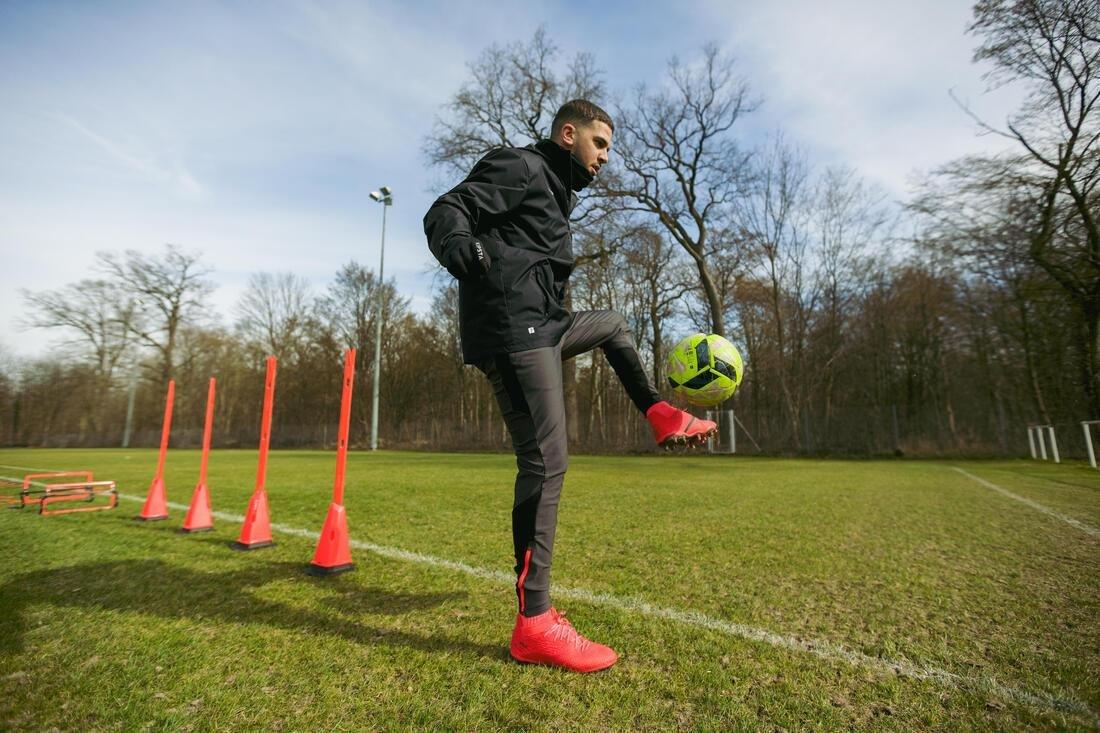 BLACK Rainproof Football Jacket Viralto Club - Black, No Color, medium