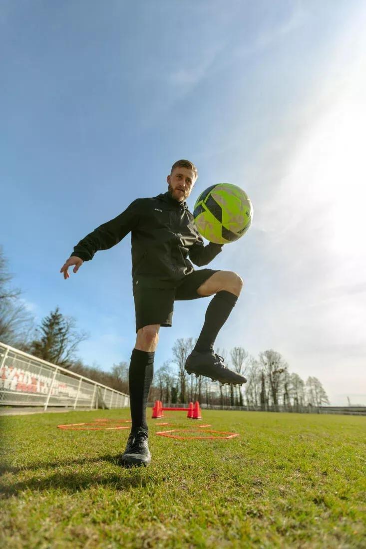 BLACK Rainproof Football Jacket Viralto Club - Black, No Color, large image number 11