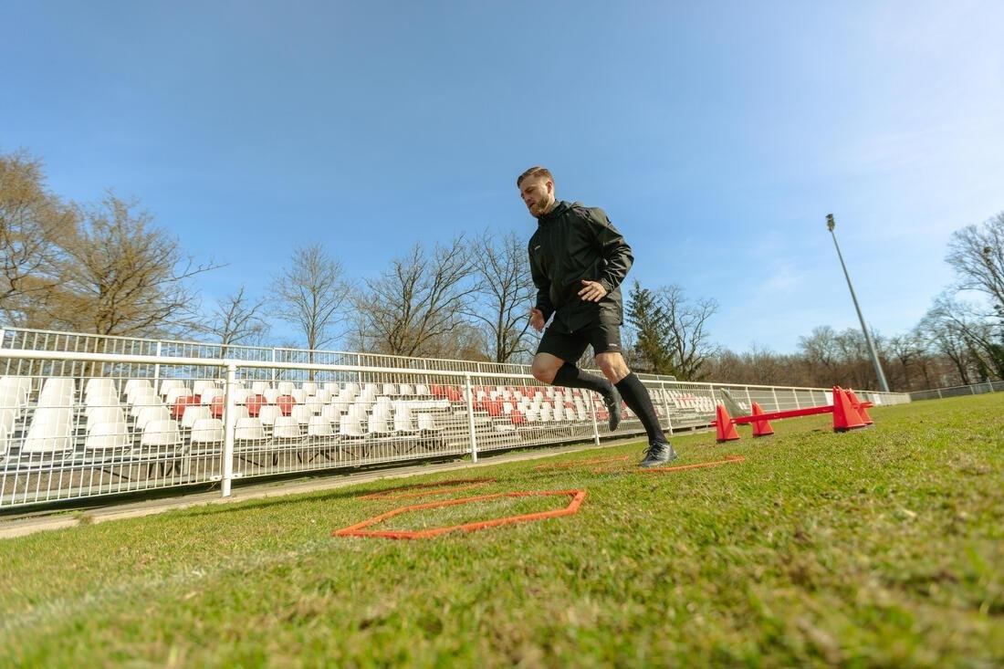 BLACK Rainproof Football Jacket Viralto Club - Black, No Color, large image number 13