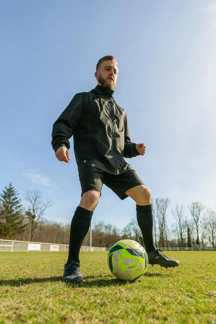 BLACK Rainproof Football Jacket Viralto Club - Black, No Color, large image number 14