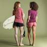 OLAIAN - Women Short Sleeve Uv-Resistant Surfing Top T-Shirt - 500, Black