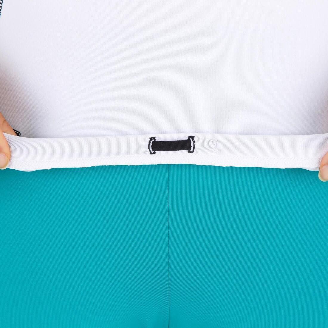 Women Short Sleeve Uv-Resistant Surfing Top T-Shirt - 500, Black, No Color, medium