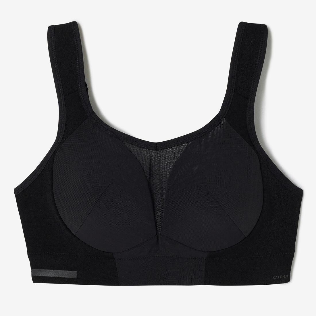 Women Sports Bras, KALENJI Black, No Color, large image number 6