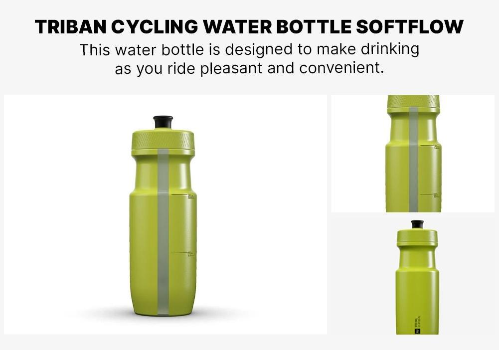 Cycling Water Bottle Softflow - 650 Ml M, Yellow, No Color, medium
