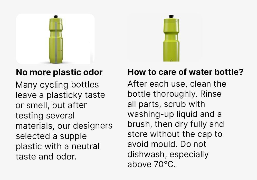Cycling Water Bottle Softflow - 800 Ml L, Yellow, No Color, large image number 17