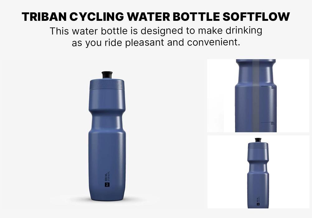 Cycling Water Bottle Softflow - 800 Ml L, Blue, No Color, large image number 18