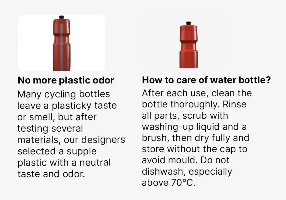 Cycling Water Bottle Softflow - 800 Ml L, Red, No Color, large image number 17