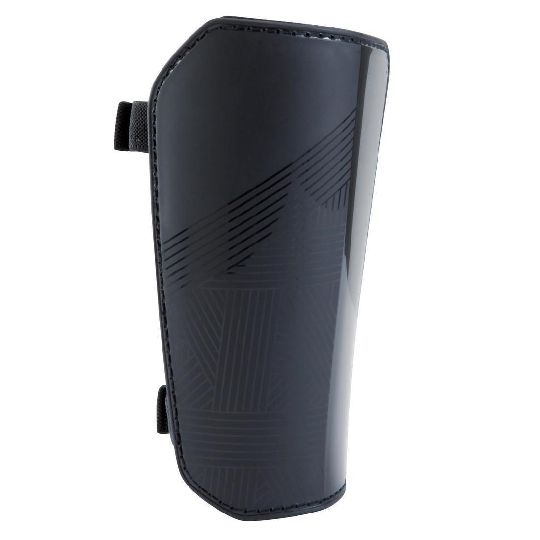 Unisex Kids Football Shin Pads - Essential 100, Black, , large image number 1