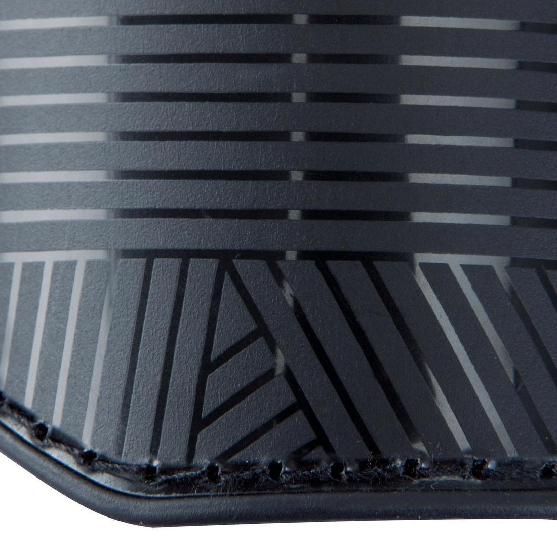 Unisex Kids Football Shin Pads - Essential 100, Black, , large image number 4
