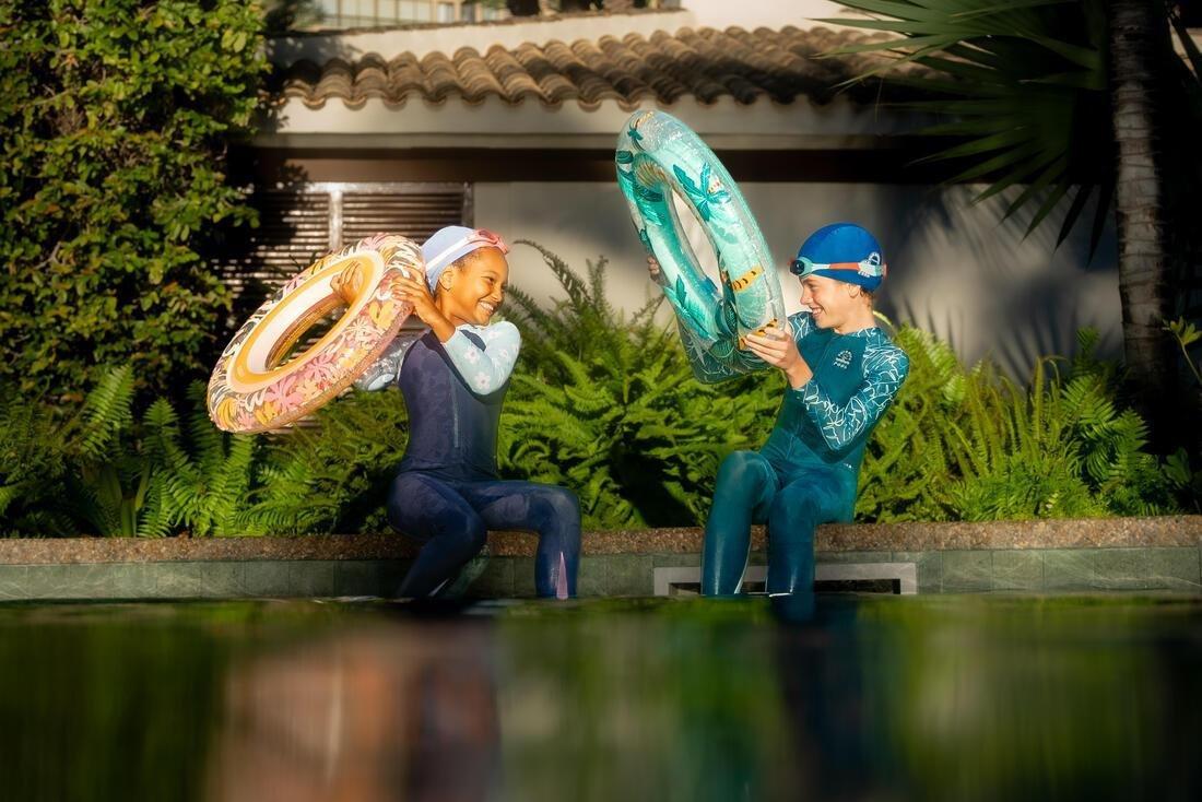 Kids Boys Swimsuit 100 Long Sleeves & Long Legs, Blue, No Color, large image number 10