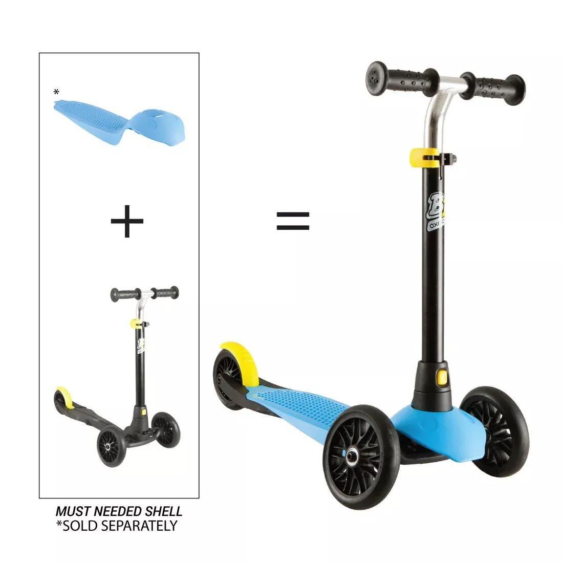 Kids 3-Wheeled Scooter Frame B1, Black, No Color, large image number 10