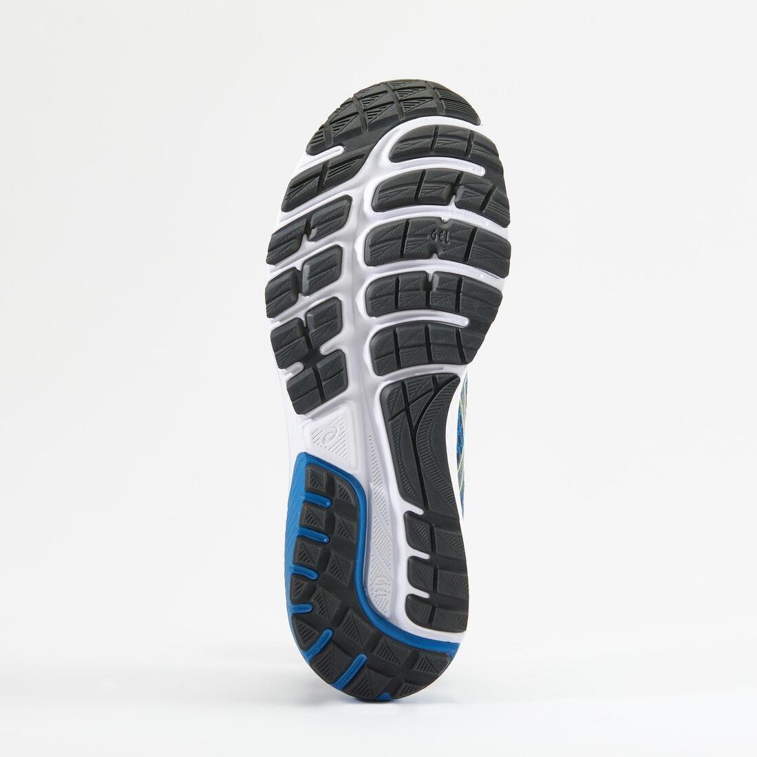 Men Running Shoes Asics Gel Stratus Knit2, Blue / Yellow, No Color, large image number 4