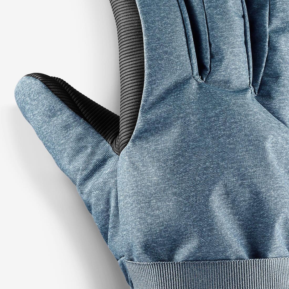 Kids Unisex Skiing Gloves, 6-14 Years, Made From 29% Recycled Polyester - GL 500, Navy, No Color, large image number 4