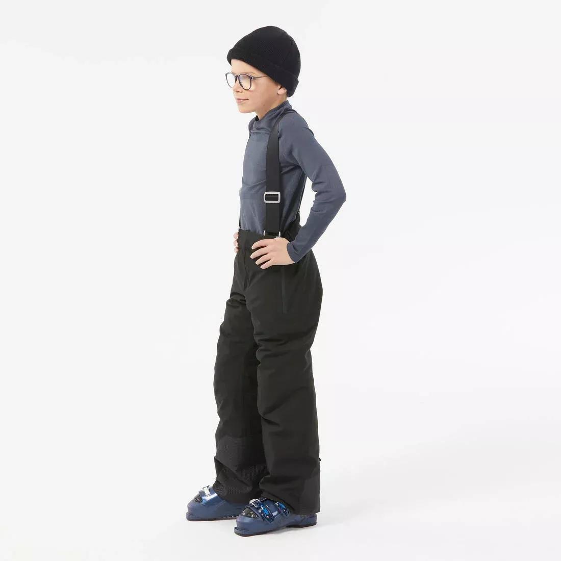BLACK Kids' warm and waterproof ski trousers PNF 900, , large image number 3