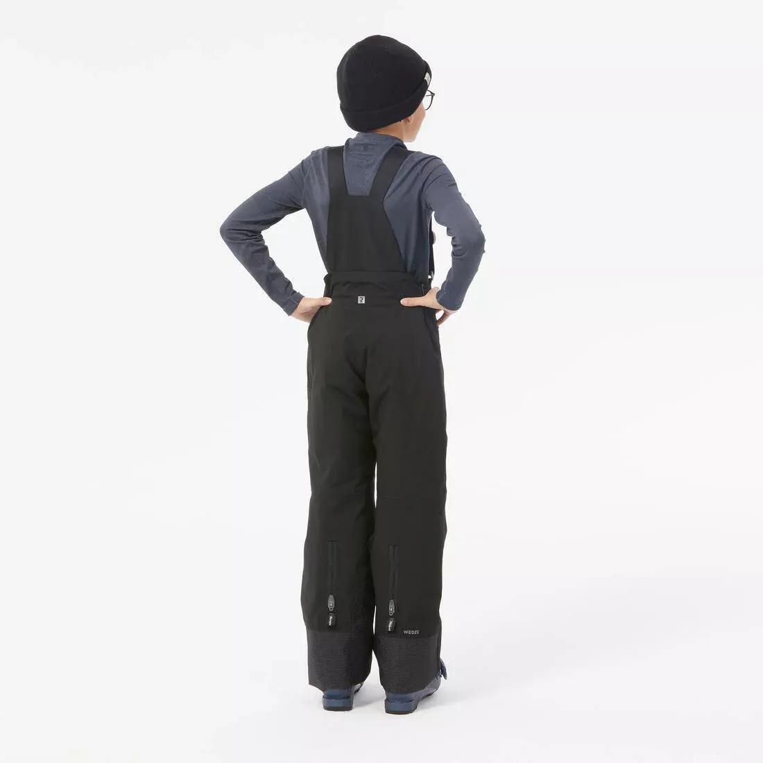 BLACK Kids' warm and waterproof ski trousers PNF 900, , large image number 4