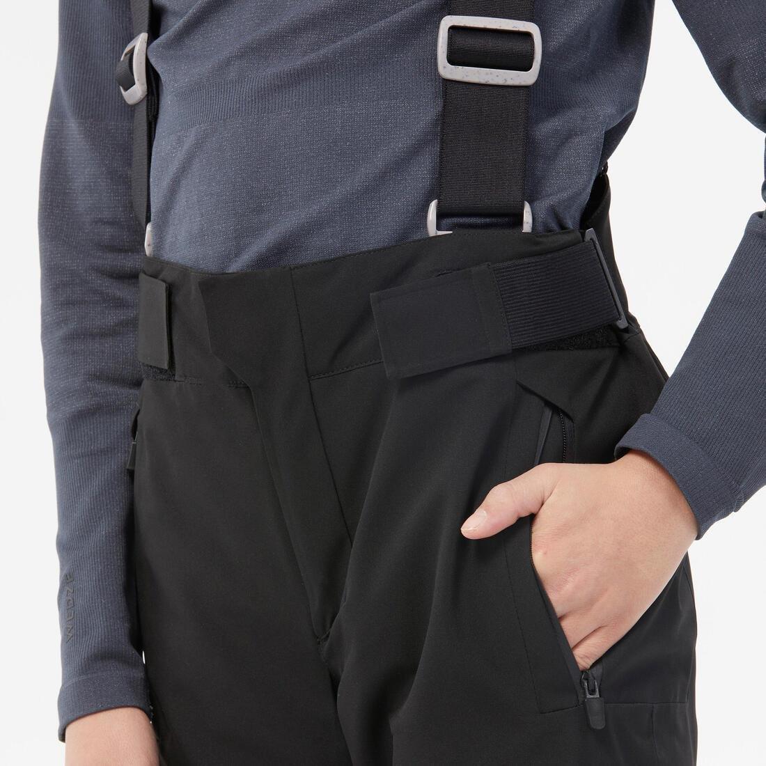 BLACK Kids' warm and waterproof ski trousers PNF 900, , large image number 7