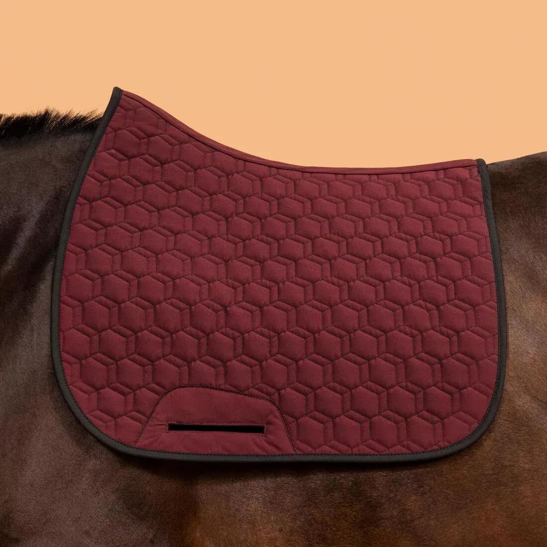 FOUGANZA--SADDLE PAD 500 BLACK / BURGUNDY, 5401_000, large image number 3