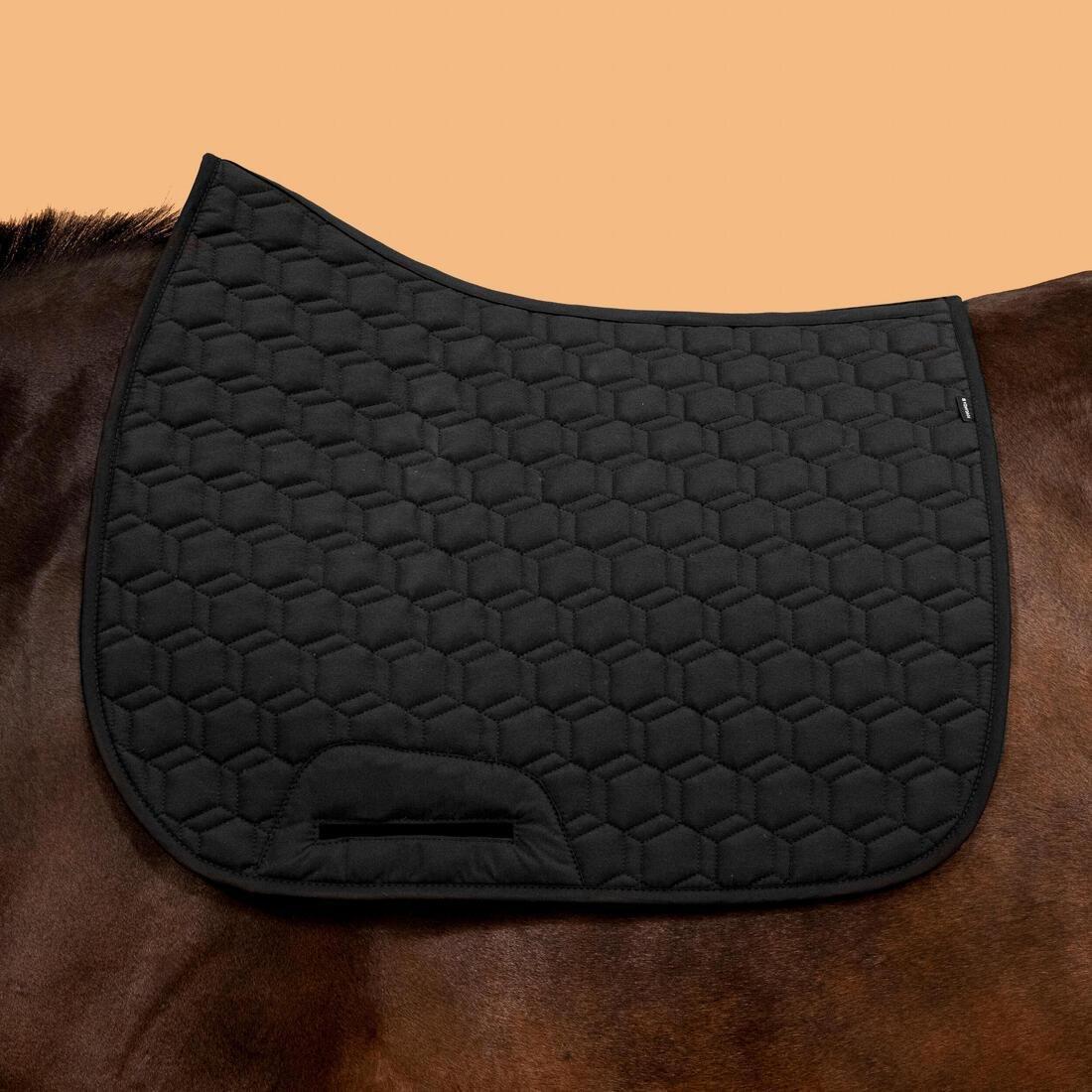 FOUGANZA--SADDLE PAD 500 BLACK / BURGUNDY, 5401_000, large image number 4
