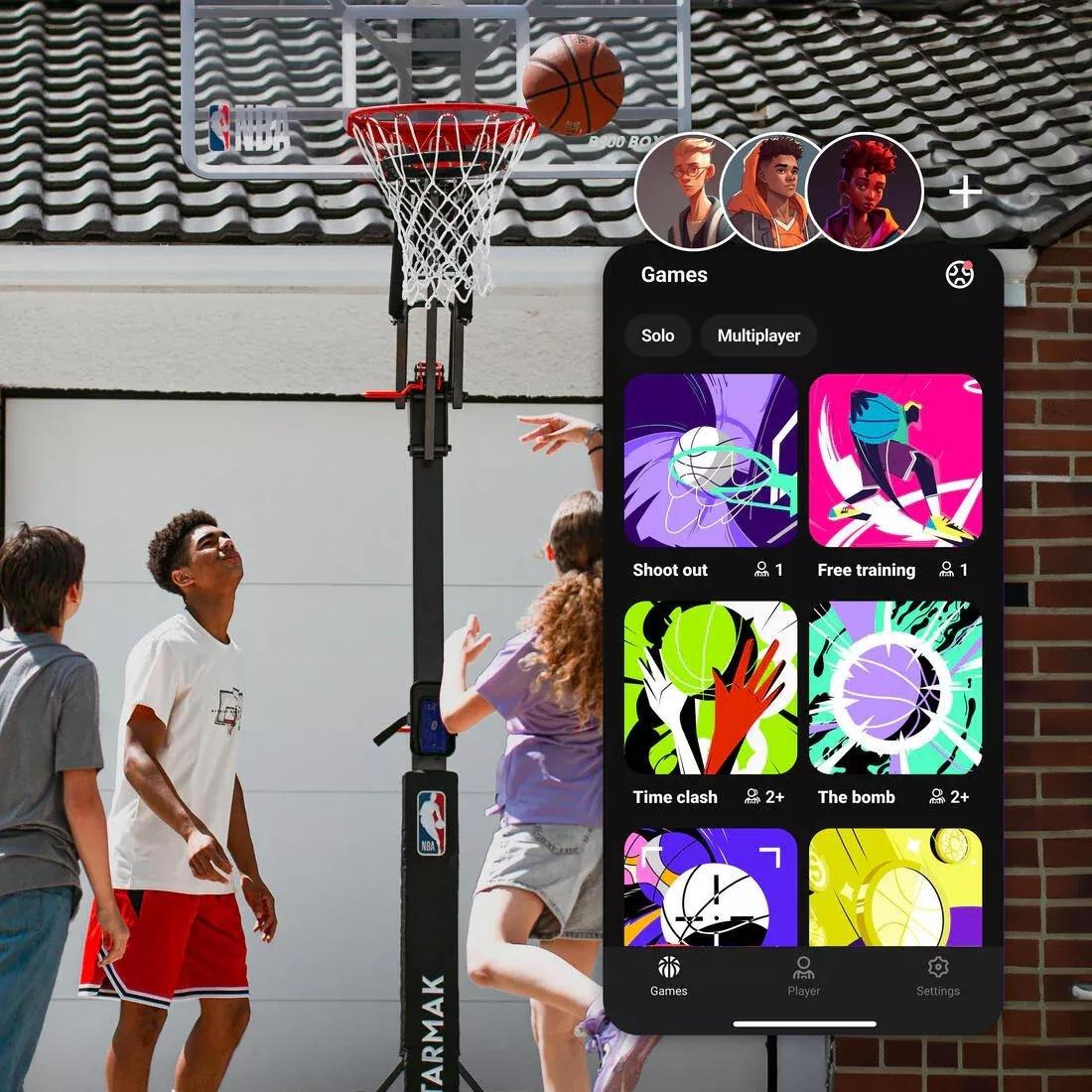 Smart Basketball Hoop with Mini-Games Basketball Play, No Color, medium