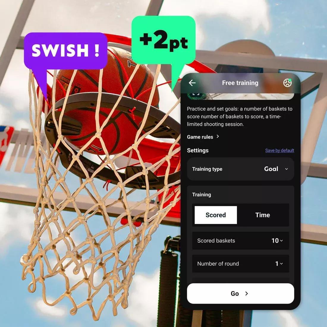 Smart Basketball Hoop with Mini-Games Basketball Play, No Color, large image number 3