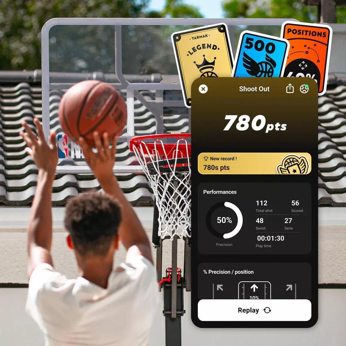Smart Basketball Hoop with Mini-Games Basketball Play, No Color, large image number 4