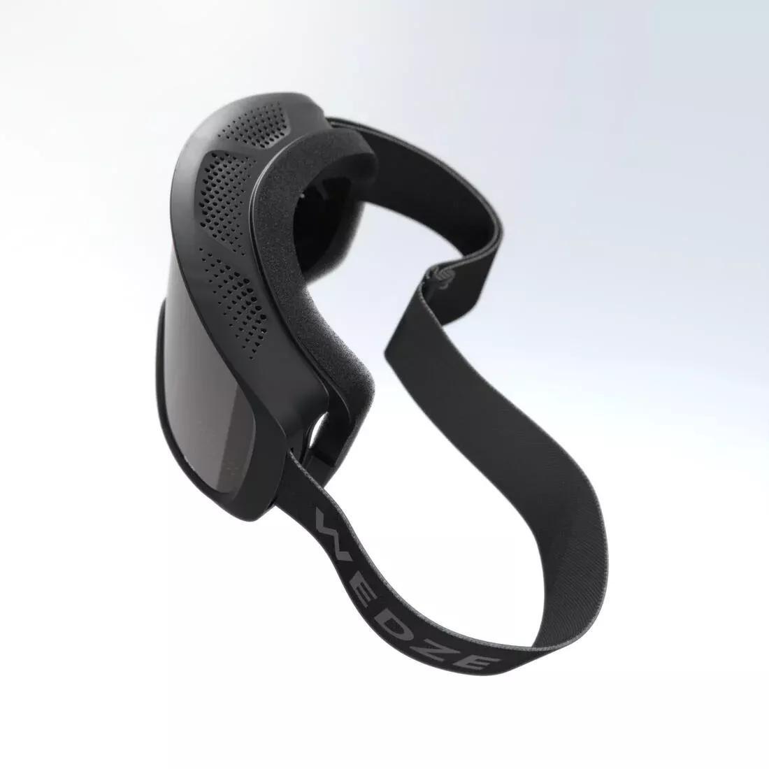 BLACK KIDS' AND ADULTS' SKIING AND SNOWBOARDING FINE WEATHER GOGGLES - G 100 S3, , large image number 3