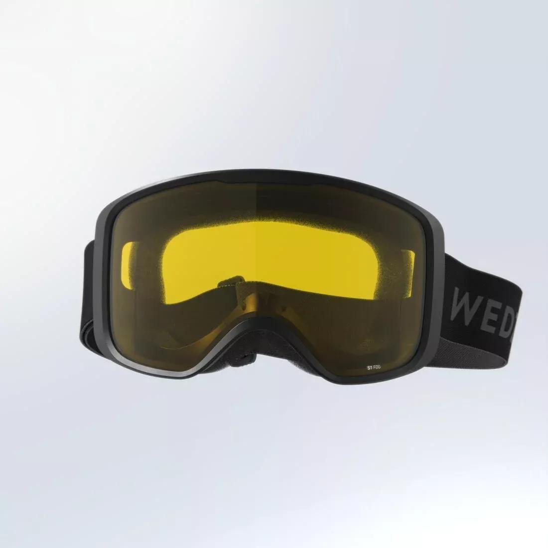 Unisex Skiing And Snowboarding Goggles Bad Weather - G 100 S1, Black, No Color, medium