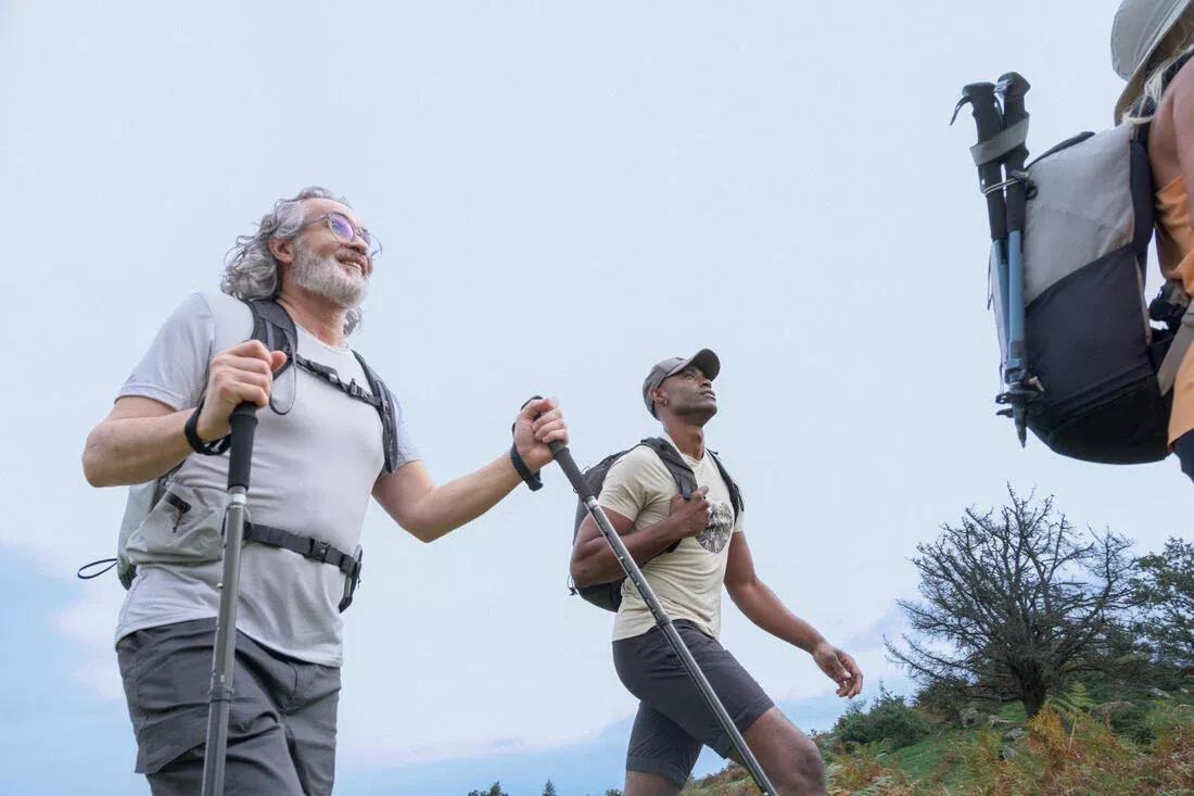 BEIGE Men's MH500 short-sleeved hiking t-shirt, No Color, large image number 6