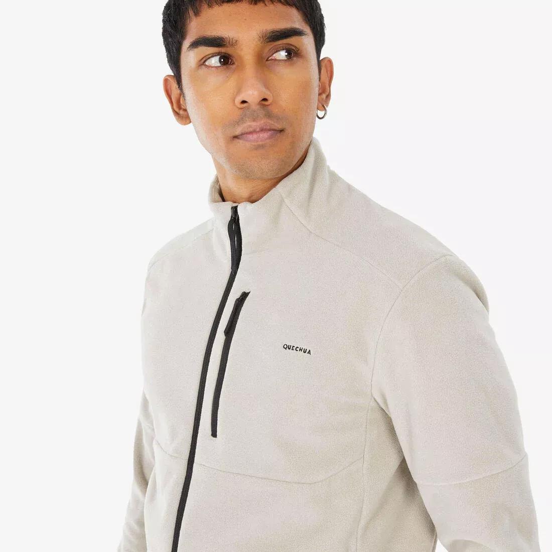 MEN'S FLEECE MH 500, lunar beige, 5401_000, large image number 4