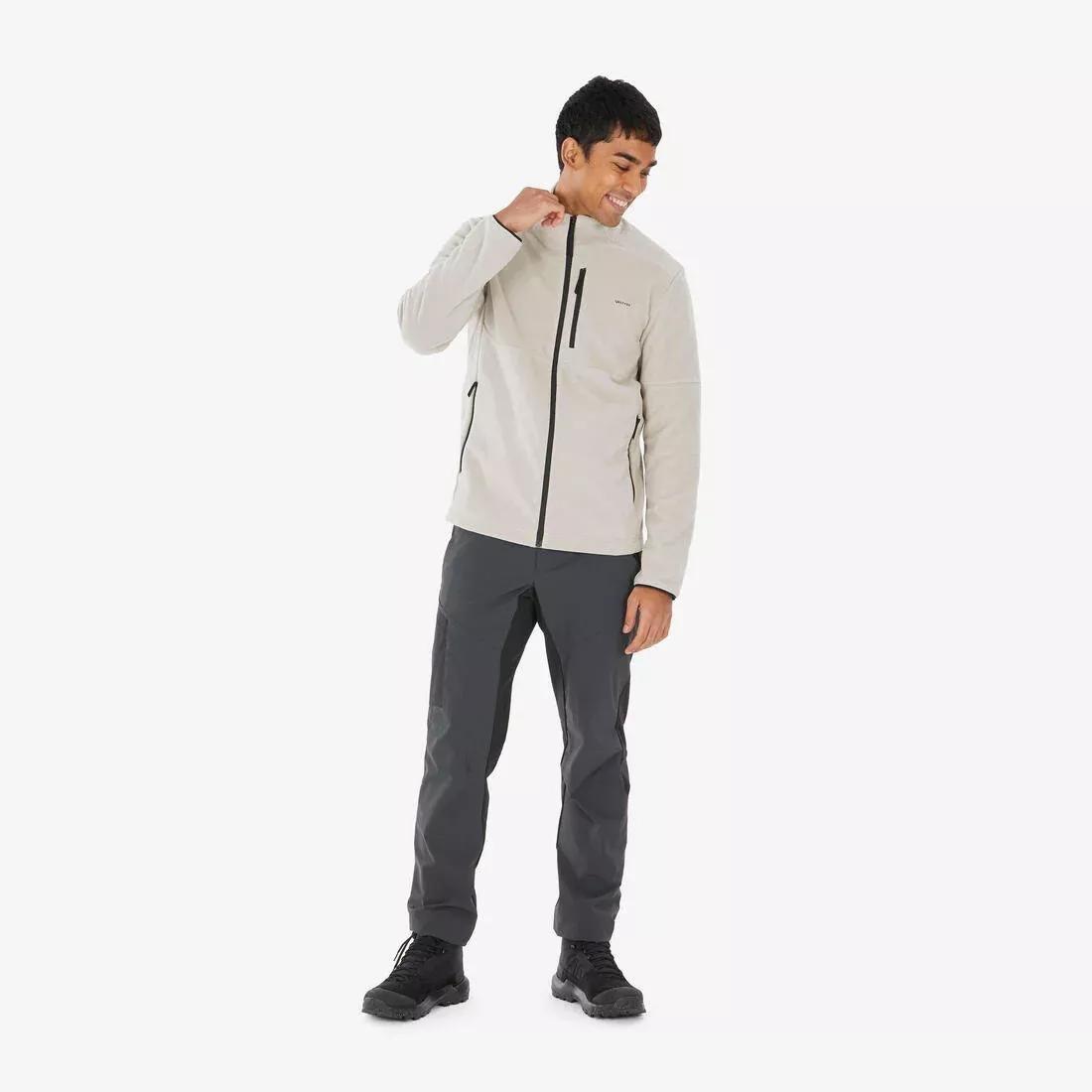 MEN'S FLEECE MH 500, lunar beige, 5401_000, large image number 12