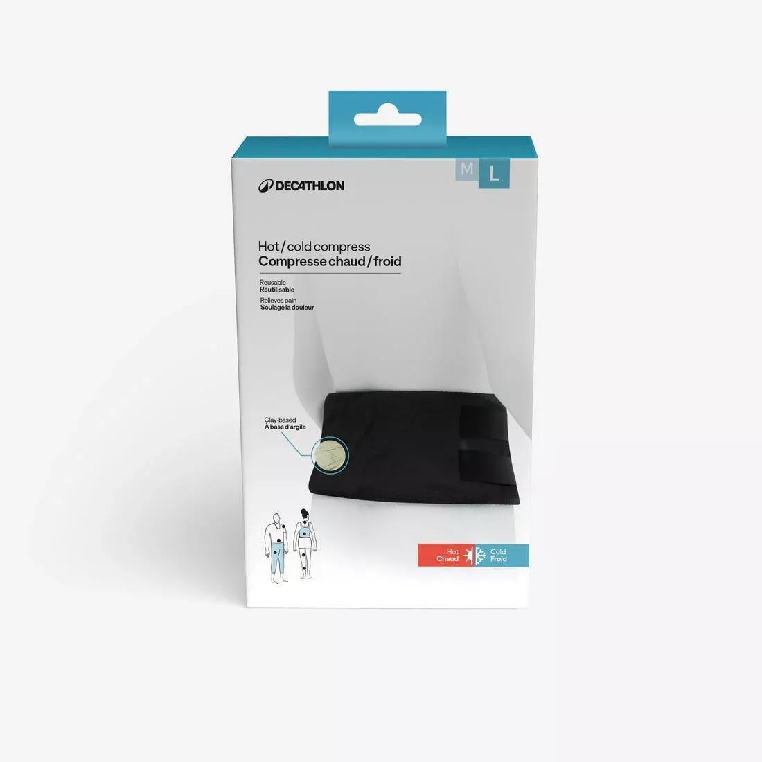 Hot/Cold Compress, Reusable Cold Pack - Size L, Black, No Color, medium