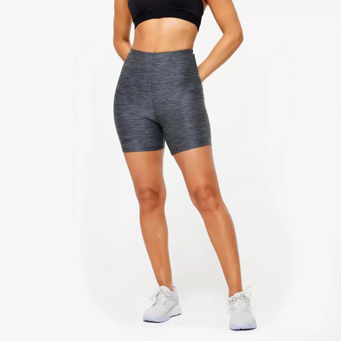 Women Cardio Training Shaping Short Shorts, Grey, , medium