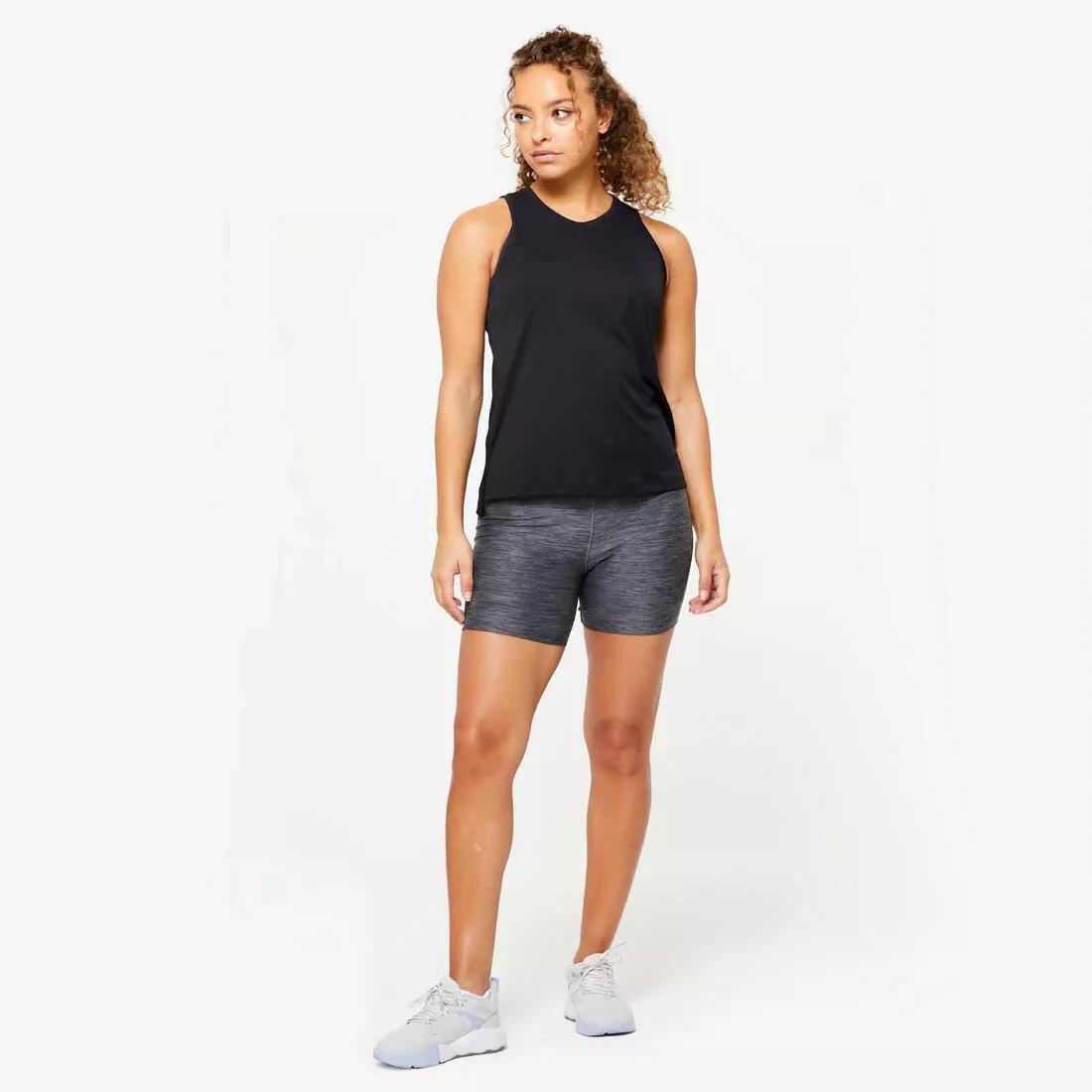 Women Cardio Training Shaping Short Shorts, Grey, , large image number 1