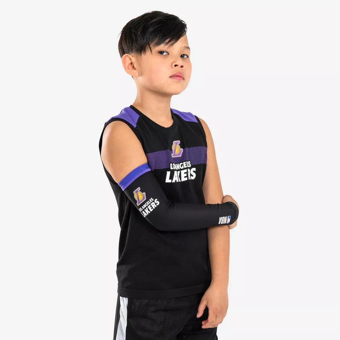 BLACK Kids' Basketball Sleeve E500 - NBA Los Angeles Lakers/Black, 5401_000, large image number 0