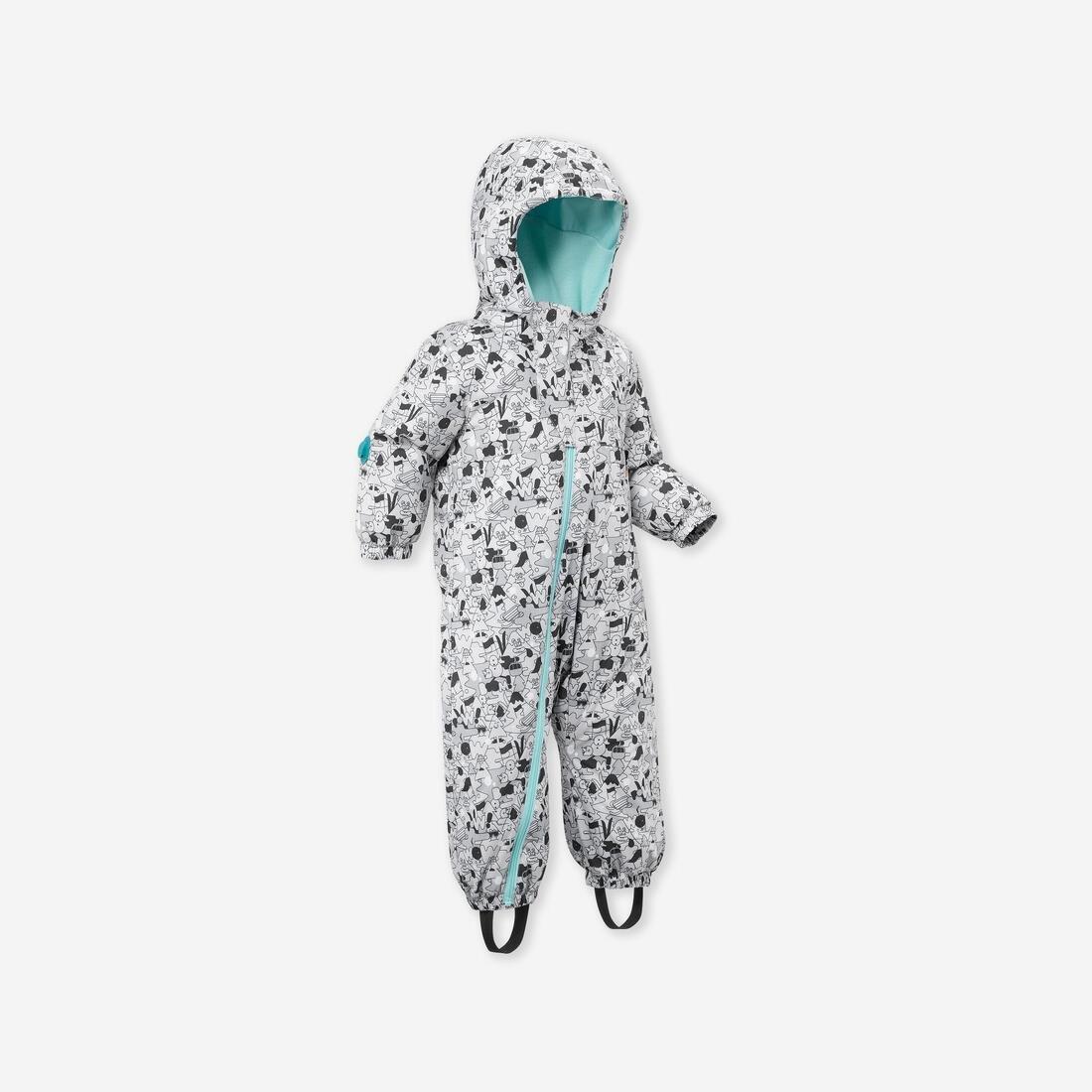 GREY Warm Baby Ski Suit - 500 Warm, , large image number 0