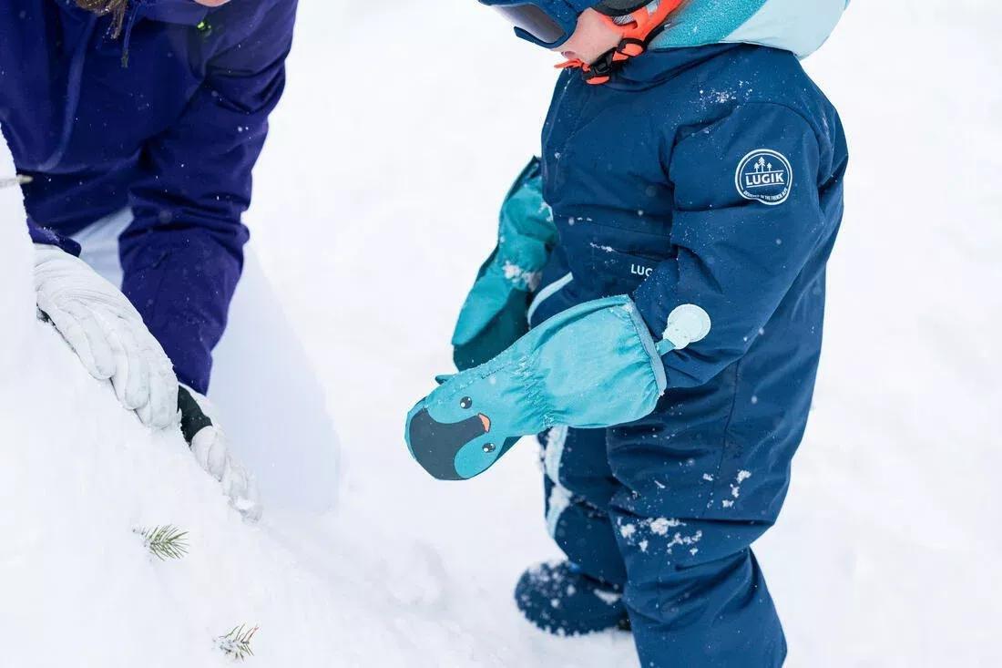 GREY Warm Baby Ski Suit - 500 Warm, , large image number 5